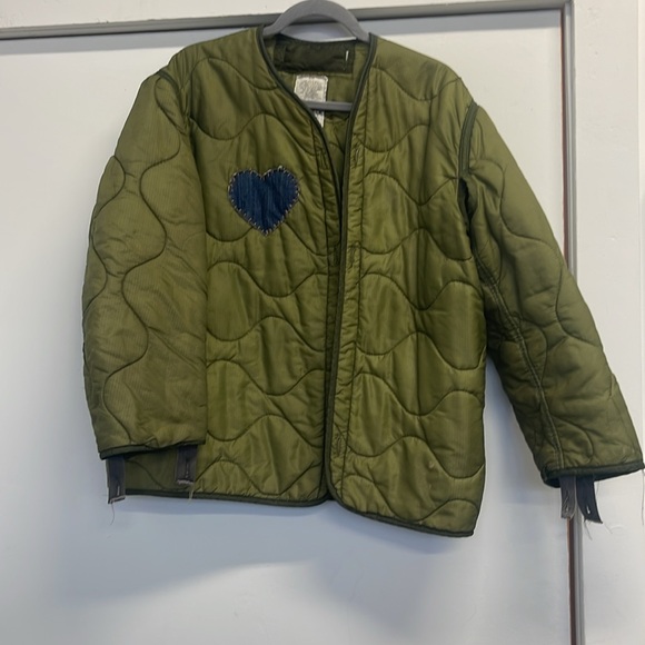 Hamsa studded army liner Quilted Jacket - Picture 2 of 4